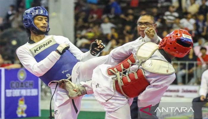 Piala Menpora Digelar di Medan Segini Atlet Taekwondo Bertarung